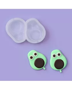 Силиконовый молд для леденцов и шоколада «Авокадо», 7×4 см арт. СМЛ-232799-1-СМЛ0010092875