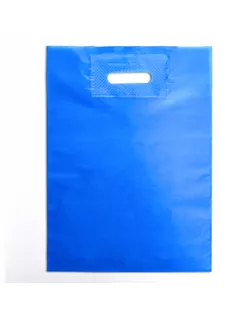 Пакет полиэтиленовый с вырубной ручкой, Лазурный 30-40 См, 50 мкм арт. СМЛ-233239-1-СМЛ0010121475