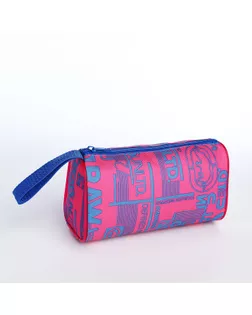 Косметичка на молнии, с ручкой, цвет розовый арт. СМЛ-274007-1-СМЛ0010145046