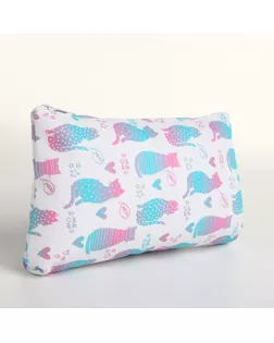 Косметичка на молнии, цвет белый/разноцветный арт. СМЛ-233937-1-СМЛ0010188318