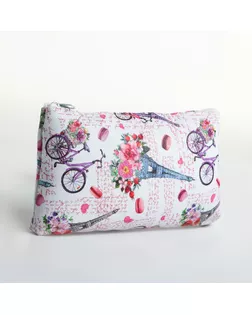 Косметичка на молнии, цвет белый/разноцветный арт. СМЛ-233938-2-СМЛ0010188322