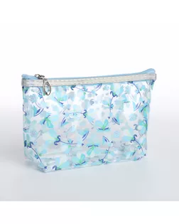 Косметичка на молнии, с ручкой, цвет голубой арт. СМЛ-234217-1-СМЛ0010205818