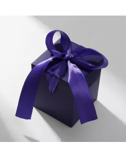 Коробочка подарочная складная «Презент» 6×6×6, цвет фиолетовый арт. СМЛ-234622-7-СМЛ0010223734
