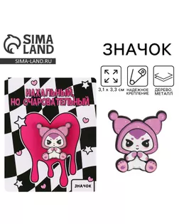 Значок флуоресцентный «Cheeky», 3.1 х 3.3 см арт. СМЛ-234626-1-СМЛ0010223757