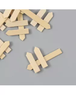 Декор для творчества дерево "Указатель" натуральный набор 10 шт 3х5 см арт. СМЛ-234948-1-СМЛ0010235679