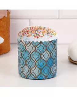 Форма бумажная для кулича "Витражи" 90 х 90 мм МИКС (фасовка 2000) арт. СМЛ-266511-1-СМЛ0010262115