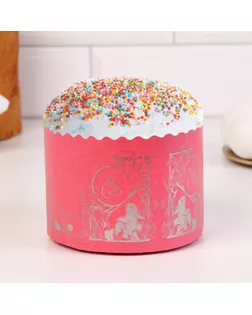 Формы бумажные для кекса, маффинов и кулича "ХВ Зайчата" 124х90 мм (фасовка 1200 шт) арт. СМЛ-266514-1-СМЛ0010262128