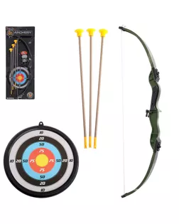 Лук «Меткий стрелок», с мишенью и стрелами на присосках арт. СМЛ-42637-1-СМЛ0000103042