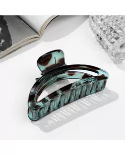 Краб для волос "Леопардовый принт " овал, 9 см, микс арт. СМЛ-235787-1-СМЛ0010309571