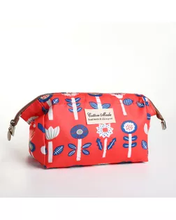Косметичка дорожная на молнии, цвет красный арт. СМЛ-236089-1-СМЛ0010321866
