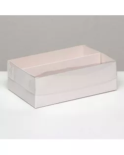 Коробка для макарун, с ложементом, белая 16,5 х 10,5 х 5,5 см арт. СМЛ-236188-1-СМЛ0010325616