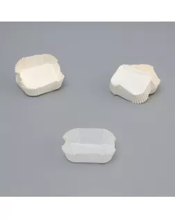 Тарталетка, белая, форма овал, 6,8 х 5,5 х 2 см арт. СМЛ-236726-1-СМЛ0010345223