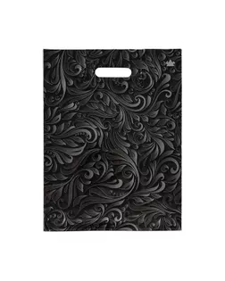 Пакет "Винтажные узоры", полиэтиленовый с вырубной ручкой, 30х39,5см, 60 мкм арт. СМЛ-245342-1-СМЛ0010346731