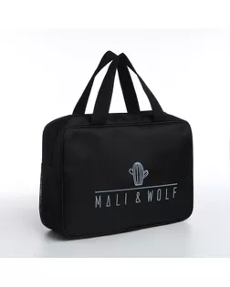 Косметичка на молнии, с ручками, цвет чёрный арт. СМЛ-236875-1-СМЛ0010352115