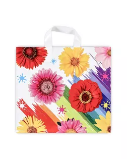 Пакет "Яркость весны", полиэтиленовый с петлевой ручкой, 37 х 34 см, 70 мкм арт. СМЛ-236906-1-СМЛ0010353244