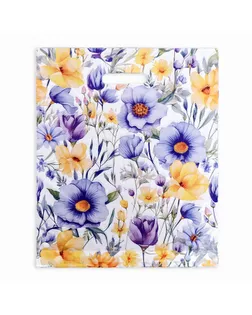 Пакет "Цветник", полиэтиленовый с вырубной ручкой, 36х43 см, 35 мкм арт. СМЛ-281658-1-СМЛ0010353252