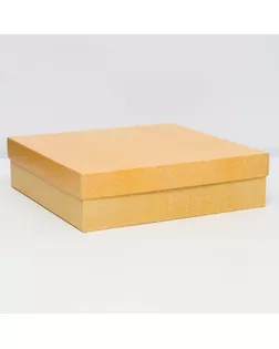 Коробка подарочная складная, упаковка, крышка-дно, крафт, 30 х 30 х 8 см арт. СМЛ-237075-1-СМЛ0010363075