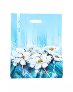 Пакет "Аура", полиэтиленовый с вырубной ручкой, 38х47 см, 60 мкм арт. СМЛ-237211-1-СМЛ0010370993