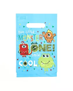 Пакет "Монстры", полиэтиленовый с вырубной ручкой, 20х30 см, 30 мкм арт. СМЛ-237213-1-СМЛ0010370995