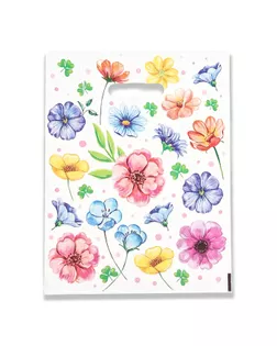 Пакет "Ситец", полиэтиленовый с вырубной ручкой, 29х38 см, 30 мкм арт. СМЛ-237224-1-СМЛ0010371014