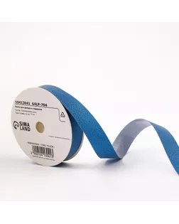 Лента "ТИФФАНИ" для декора и подарков, синий, 2 см х 50 м. арт. СМЛ-237801-4-СМЛ0010413041