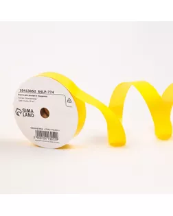 Лента для декора и подарков, "Глянец", желтый, 2 см х 50 м арт. СМЛ-237804-3-СМЛ0010413052