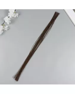 Проволока для изготовления искусственных цветов "Кофе" обмотка бумага 60 см сечение 0,3 мм   1042482 арт. СМЛ-238082-1-СМЛ0010424822