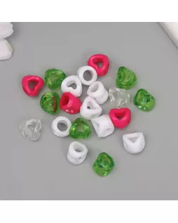 Бусины для творчества пластик "Лёгкое сердце" МИКС набор 20 гр 0,9х0,9х0,9 см арт. СМЛ-238106-1-СМЛ0010428557