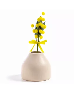 Декоративная веточка «Мимозы с лентой», 20 × 8 × 2,5 см арт. СМЛ-238172-1-СМЛ0010431112