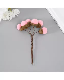 Цветы для декорирования "Хлопчик" розовый 1 букет= 6 веточек d=2 см 11 см арт. СМЛ-238280-1-СМЛ0010443031