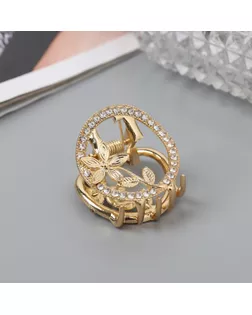 Краб для волос "Флоранс" классика, 3.5 см, золото арт. СМЛ-239048-1-СМЛ0010454846