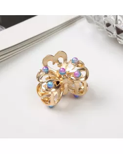 Краб для волос "Арья" бант, 2,5 см, золото арт. СМЛ-239111-1-СМЛ0010454927