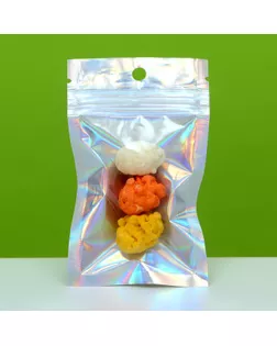 Пакет Zip-lock ПЭТ, иридисцентный, со сплошным окном, плоский, еврослот 6 х 10 см арт. СМЛ-239930-1-СМЛ0010479066