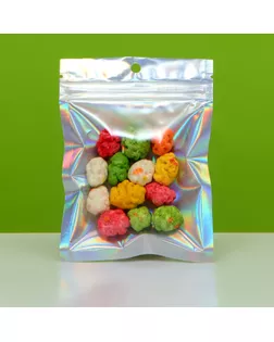 Пакет Zip-lock ПЭТ, иридисцентный, со сплошным окном, плоский, еврослот 9 х 12 см арт. СМЛ-239931-1-СМЛ0010479067