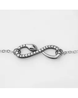 Браслет металл «Змея» бесконечность, цвет серебро арт. СМЛ-272282-1-СМЛ0010484406