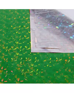 Пленка голографическая, "Калейдоскоп", зелёная, 70 см х 1 м арт. СМЛ-240098-1-СМЛ0010486172