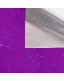 Пленка голографическая, "Звёздное небо", , 70 см х 1 м арт. СМЛ-240101-1-СМЛ0010486175