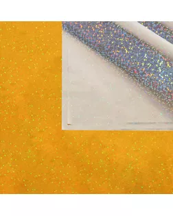 Пленка голографическая, "Конфетти", золотая, 70 см х 1 м арт. СМЛ-240103-1-СМЛ0010486177