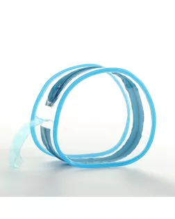 Косметичка на молнии, с ручкой, цвет голубой арт. СМЛ-240122-2-СМЛ0010488023