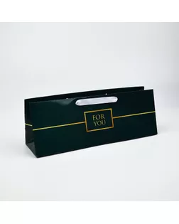 Пакет под бутылку горизонтальный «Тебе», 36 × 10 × 13 см арт. СМЛ-248780-1-СМЛ0010494602