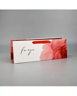 Пакет под бутылку горизонтальный For you , 36 × 10 × 13 см арт. СМЛ-248782-1-СМЛ0010494604