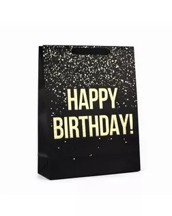 Пакет ламинированный вертикальный Happy Birthday, L 31 х 40 х 11.5 см арт. СМЛ-240157-1-СМЛ0010494633