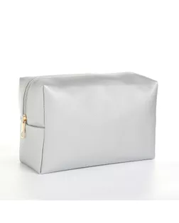 Косметичка дорожная на молнии, цвет серебряный арт. СМЛ-240352-4-СМЛ0010511428
