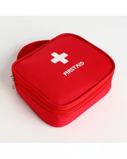 Косметичка дорожная на молнии, с ручкой, цвет красный арт. СМЛ-240411-1-СМЛ0010514886