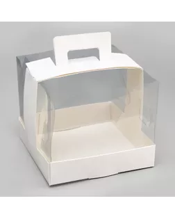 Кондитерская упаковка под бенто торт, 15 х 15 х 13 см арт. СМЛ-240598-1-СМЛ0010524014