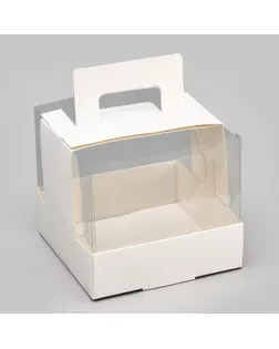 Кондитерская упаковка под бенто торт, 11 х 11 х 10 см арт. СМЛ-240600-1-СМЛ0010524016