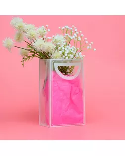 Пакет ПП с вырубной ручкой, прозрачный, 25 х 19 х 9 см, белый арт. СМЛ-240839-1-СМЛ0010531263