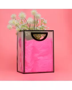 Пакет ПП с вырубной ручкой, прозрачный, 30 х 23 х 15 см, черный арт. СМЛ-240840-1-СМЛ0010531264