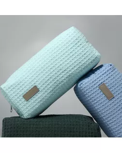 Косметичка дорожная на молнии TEXTURA, цвет бирюзовый арт. СМЛ-240980-5-СМЛ0010532129