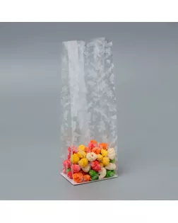 Пакет подарочный новогодний с жёстким дном 6 х 8 х 23 см арт. СМЛ-240992-1-СМЛ0010532887